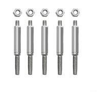 Eawfgtuw 5PCS Cylindrical Burr Grinding Head Set for Chainsaw Sharpener, 4mm 5mm 6mm Emery Grinding Heads for Electric Grinder, Chainsaw(5PCS 4mm)