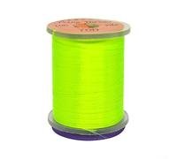 Eawfgtuw 70D Fly Tying Thread Fluorescent Nylon Material for Fly Fishing Hook Body, 100m Spool Compatible with Standard Holders, Bright DIY Lure Making Supply(Fluorescent green)