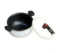 Eawfgtuw 8L Enameled Pressure Cooker Pot, Express Pressure Cooker Large Capacity, for Home Cooking and Soup Making(Silver white)