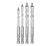 Eawfgtuw 9-Blade Drill Bit Set 4PCS Efficient for Concrete Marble Tile Drilling Alloy Construction 6mm 8mm 10mm 12mm Professional Tool Stone Cutting Bits
