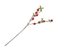 Eawfgtuw 9 Heads Artificial Rosehip Berries Pomegranate Branch Plant Stem Faux Fruit Bouquet Flower Arrangement For Home Wedding Decor, Red(Red)