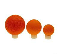 Eawfgtuw 9PCS For EVA Fishing Floats Beads Air-Lock Strike Indicator for Trout Casting, Polyurethane Suspended Bobbers in Purple White Orange, Sizes S M L for Streams and Rivers(orange)