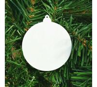 Eawfgtuw Acrylic Blank Christmas Baubles Set for DIY Craft and Tree Decoration, Shatterproof 75mm Round Ornaments, 10 or 20 Pieces(20pcs)