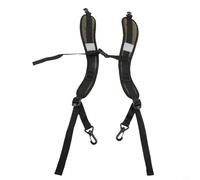 Eawfgtuw Adjustable Backpack Shoulder Strap Replacement with Chest Belt, 600D Oxford Rucksack Repair Harness for School Bags, Yellow(Green)