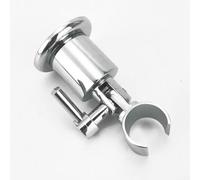 Eawfgtuw Adjustable Shower Head Holder Chrome Plated Solid Brass Wall Mount Bracket with 360 Degree Swivel for All Standard Handheld Shower Heads in Bathroom