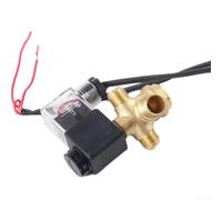 Eawfgtuw Air Compressor Solenoid Check Valve Kit Oil-Free Silent Operation Power Off Exhaust Cast Aluminum Construction Pneumatic Tools Accessories (B)
