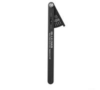Eawfgtuw Aluminum Alloy Bike Chain Wear Indicator Gauge, Precision Chain Measurement Tool for Bicycle Maintenance On-the-Go or At Home, Portable Black Design(Standard Type)