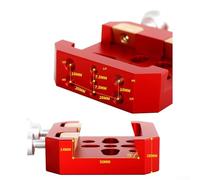 Eawfgtuw Aluminum Alloy Dovetail Mounting Base Clamp for Astronomical Telescope Equatorial Mount, Quick Release Bracket with Reinforced Double Bolts, Red Silver 88x88x28mm(Red)