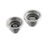 Eawfgtuw Aluminum Pagoda Pulley Wheel 14mm 22mm Transmission Wheel for Benchtop Drill Press with 5 Step Speed Options Suitable for A Type V-shaped Belt Silver(2pcs set)
