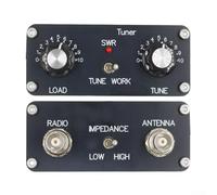 Eawfgtuw Antenna Tuner 3-28 MHz 5W Manual for Z-Match QRP High Efficiency Metal Housing with BNC Connector for HAM Radio Coaxial Long Wire and Balanced Antennas