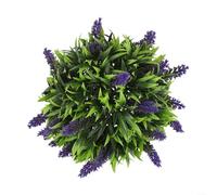 Eawfgtuw Artificial Lavender Topiary Ball Hanging Basket Fake Plants Home Decor Outdoor Plastic Flower Spheres For Garden Wedding Party 20Cm 30Cm(30cm)