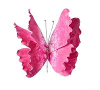 Eawfgtuw Artificial PE Butterfly Wall Decor 40x45cm Hanging Decoration for Home Window Indoor Outdoor Wedding Party Blue Green Butterfly Door Hanger,(rosy)