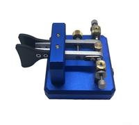 Eawfgtuw Automatic Dual-Paddle Telegraph Key for CW Code with Silver Contacts, for CNC Metal Body, 3.5mm Audio Jack - Compatible with Ham Systems(Blue)