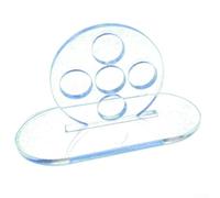 Eawfgtuw Billiard Hitting Trainer for Pool Cue and Snooker Practice, Transparent Acrylic Guide with 15mm Hole Diameter, Stable Back-and-Forth Tool, Compatible with Most Cues