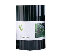 Eawfgtuw Black Wood Effect Lawn Edging Flexible Plastic Garden Border for Flower Beds & Paths Weather-Resistant & Recyclable Easy Install Edging for Grass(20cm×9m)