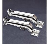 Eawfgtuw Cabinet Hinge with Damping Slide Rail for Wardrobe, Kitchen, and Busgate Folding Doors - Silver, 26.4cm, 9kg Load Capacity(2pcs)