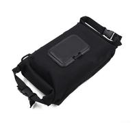 Eawfgtuw Canvas Tissue Box for Camping Hiking and Travel with Hanging Straps Waterproof Tear Resistant Storage Bag for Wet Wipes Portable Outdoor Toilet Paper Holder Khaki(Black)