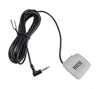 Eawfgtuw Car Audio 3.5mm External Microphone Ceiling Mount Stereo Mic Adapter with 2.2K Impedance 50Hz-20KHz Frequency Response for Vehicle Dashboard