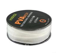 Eawfgtuw Carp Fishing PVA Mesh 25mm x 5m, Water Soluble Bait Bags for Hook Bait, Quick Dissolve Refill for PVA For Maker, White 30g Roll