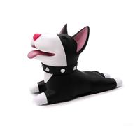 Eawfgtuw Cartoon Animal Door Stopper for Home, Windproof Anti-Collision PVC Door Stop Protecting Walls and Doors, No Drilling Non-Adhesive Fit 1-2.5 cm Gap for Bedroom(Black dog)