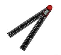 Eawfgtuw Digital Angle Finder 300mm with Carbon Fiber Protractor Ruler, 0.05° Resolution for Precise Measurement, Compatible with Woodworking and Metalworking Tools