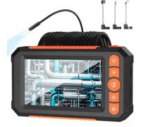Eawfgtuw Digital Borescope Inspection Camera 4.3 Inch Screen Dual Lens Waterproof Snake CameraHandheld Camera with Light for Car Maintenance(single head-10M)