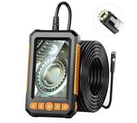 Eawfgtuw Digital Borescope Inspection Camera 4.3 Inch Screen Dual Lens Waterproof Snake CameraHandheld Camera with Light for Car Maintenance(double head-5M)