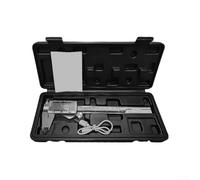 Eawfgtuw Digital Vernier Caliper Stainless Steel Electronic Tool, Woodworking Measurement, Stainless Steel Caliper, Rechargeable Measurement Tool with Depth Gauge(150MM)