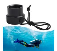 Eawfgtuw Diving DIN Regulator Dust Cap for Scuba Tank Valve, 200 Bar & 300 Bar Fitting Cover, Vented ABS Threaded Protector for First Stage, Saltwater Resistant, Black, Pack(1pcs)