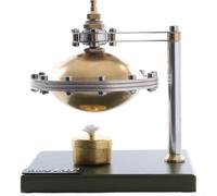 Eawfgtuw DIY Unassembled Metal Steam Flying Saucer Model Kit, for Sterling Engine Physics Science Experiment Toy for Kids and Classroom