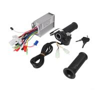 Eawfgtuw Ebike Brushless Motor Controller with LCD Display Throttle H(lebar 36V 48V 64V 350W Electric For Bicycle Kit Aluminium Alloy 15-18A(48V64V 350W)