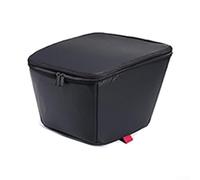 Eawfgtuw Electric For Bike Basket Inner Bag, Rainproof and Rustproof Liner for Rear Cycle Basket, 30x30x24 cm, Black, Compatible with Folding Mountain and City Bikes(B)
