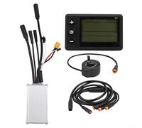 Eawfgtuw Electric For Bike Conversion Kit with Brushless Motor Controller 24V 36V 48V 250W 350W, LCD Display with Backlight and Throttle for 22.2mm Handlebar