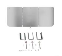 Eawfgtuw Foldable Aluminium Heat Reflector Shield for Patio Heaters, Wind Resistant Deflector Panels Enhance Heat Retention and Gas Efficiency, Compatible with Mushroom
