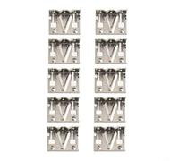 Eawfgtuw For 10 Pcs Aluminum Alloy Solar Panel Water Drain Clips 30/35 mm for PV Module Sludge Removal and Efficient Water Drainage, Compatible with(35MM)