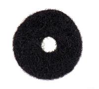 Eawfgtuw For 10 Pcs Felt Washers for Guitar Strap Buttons, Black and White Replacement Pad Set, 13mm Diameter, 2mm Thick, Compatible with Acoustic and(Black)