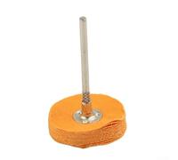 Eawfgtuw for 10 Pcs Mini Polishing Wheels with 3mm Shank for Electric Grinder, Cotton Cloth Buffing Pads 25mm Diameter Compatible with Metal Jewelry Stainless