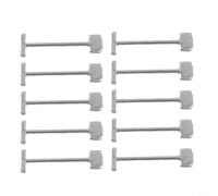 Eawfgtuw For 100pcs T-Shaped Steel Needles for Tile Leveling System, Reusable Ceramic Floor Wall Tile Spacers with 0.9mm/.5mm Diameter, Silver PP and Stainless(.5mm 100pcs)