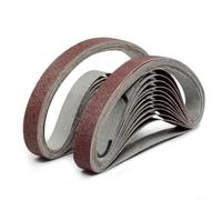 Eawfgtuw For 10Pcs 25x330mm Sanding Belt 40-1000 Grit Grinding and Polishing for Angle Grinder with Alumina Material for Wood, Metal and Furniture(80#)