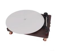 Eawfgtuw For 12 Inch Acrylic Slip Mat for Phonograph Turntable Vinyl - 3mm Anti-Static LP Pad with Enhanced Sound Quality, Fits 12'' Records, Compatible with(White)