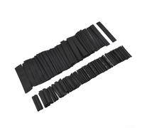 Eawfgtuw For 127Pcs Black Heat Shrink Tubing Kit with Liner, Weatherproof Polyolefin Shrink Sleeve Assortment in 7 Sizes (2mm-14mm) for Electrical Wire