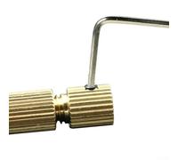 Eawfgtuw for 2.35mm Brass Electric Motor Shaft Clamp Fixture Chuck for 0.8-1.5mm Drill Bits, Compatible with 2.0mm Backshaft, Includes Small Wrench, Precision Tool