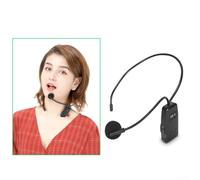 Eawfgtuw For 2.4G Wireless Microphone Headset with 30m Transmission, 8-Hour Battery for Teaching, Tour Guide, Lectures, Karaoke - Includes Receiver, 3.5mm to(Wireless Mics & Receiver)