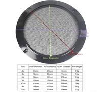 Eawfgtuw For 2 Inch Speaker Grille Net Dust Cover for Car Audio, 2 Pack Metal Protective Grill with Screws, Compatible with 2/4/5/6.5/8/10 Inch Speakers, DIY(8in)