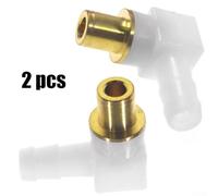 Eawfgtuw For 2 PCS Fuel Elbow Connector Hose for /4 in Line Compatible with For 692317 493496 494451 Metal Fitting 5/16 in For Carb(0)