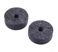 Eawfgtuw For 20 Pcs Cymbal Felt Washers for Crash Cymbals Clutch - Gray Drum Parts Set, 40mm Outer Diameter, 10mm Inner Diameter, 0.6in Height, Felt(Grey)