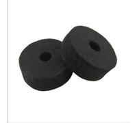 Eawfgtuw For 20 Pcs Cymbal Felt Washers for Crash Cymbals Clutch - Gray Drum Parts Set, 40mm Outer Diameter, 10mm Inner Diameter, 0.6in Height, Felt(Black)