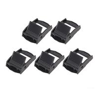 Eawfgtuw For 25mm Zinc Alloy Buckle for Heavy Duty Tie-Down Cargo Straps with Fixed Tensioner, 5-Pack Black Buckles for Camping, Hiking and Survival