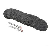 Eawfgtuw For 27pcs Mini Metal Cutting Discs Set Ø32mm with 2x Mandrels for Proxxon Tools, 25x Cutting Discs .2mm Thick and 2x 36mm Steel Mandrels Compatible with