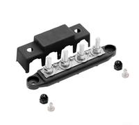 Eawfgtuw For 2pcs 12V-48V DC Busbar Distribution Block with 4 M8 Terminal Bolts, 250A Power Distribution for Caravans, Yachts, Boats, Solar Panels, Cars and